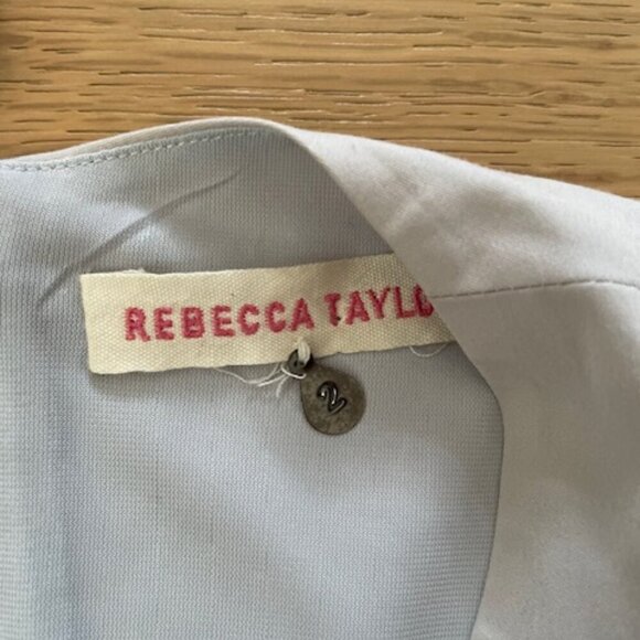 Rebecca Taylor Grey Fit and Flare Dress with Godets Size 2 - Picture 4 of 6